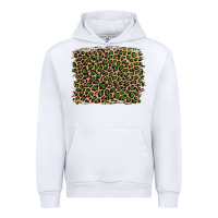 White leopard with green glitter Urban Hoodie - Artiststas