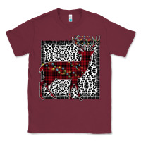 Burgundy Christmas Deer Classic Tee - Bettercallsaul