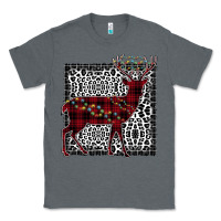 Charcoal Heather Christmas Deer Classic Tee - Bettercallsaul