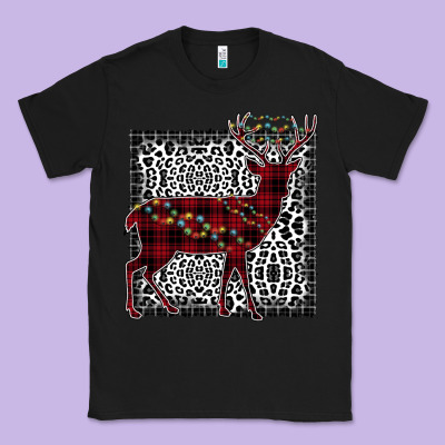 Christmas Deer Classic Tee Designed By Bettercallsaul