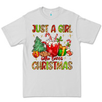 Dove Grey just a girl who loves christmas Premium Tee - MaliasSmallBusiness