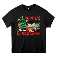 Black rockin around the classroom Heavy Core Tee - MaliasSmallBusiness