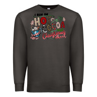 Smoke I Run Hot Cocoa And Christmas Cheer Premium Sweatshirt - CowhideDigitalArt