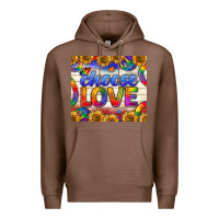 Chestnut Western Choose Love Tumbler Premium Hoodie - BundleAndBundleShop