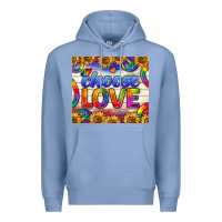 Colony Blue Western Choose Love Tumbler Premium Hoodie - BundleAndBundleShop