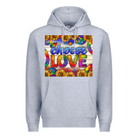 Heather Grey Western Choose Love Tumbler Premium Hoodie - BundleAndBundleShop