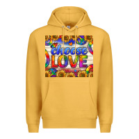 Mustard Western Choose Love Tumbler Premium Hoodie - BundleAndBundleShop