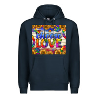 Navy Western Choose Love Tumbler Premium Hoodie - BundleAndBundleShop