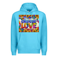 Ocean Blue Western Choose Love Tumbler Premium Hoodie - BundleAndBundleShop