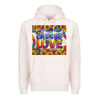 Pale Pink Western Choose Love Tumbler Premium Hoodie - BundleAndBundleShop