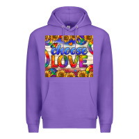 Purple Western Choose Love Tumbler Premium Hoodie - BundleAndBundleShop