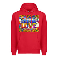 Red Western Choose Love Tumbler Premium Hoodie - BundleAndBundleShop