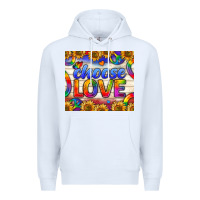 White Western Choose Love Tumbler Premium Hoodie - BundleAndBundleShop