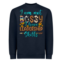 Navy i am not bossy i have leadership skills Heavyweight Sweatshirt - OliviaCreatesArt