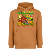 Meerkat Small Town St Patrick's Day Heavyweight Hoodie - CowhideDigitalArt