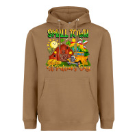 Toasted Coconut Small Town St Patrick's Day Heavyweight Hoodie - CowhideDigitalArt