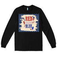 Black red white blue Long Sleeve Tee - TumblerDesignByShophia