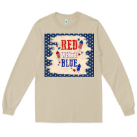 Mushroom red white blue Long Sleeve Tee - TumblerDesignByShophia