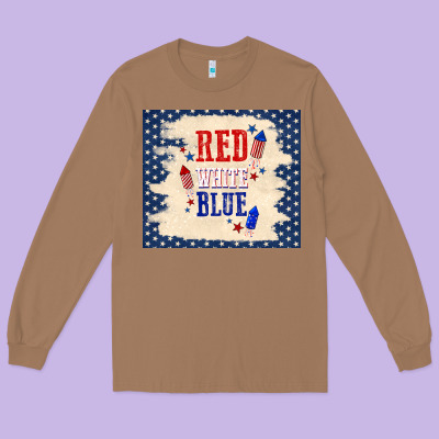 Red White Blue Long Sleeve Tee Designed By Tumblerdesignbyshophia