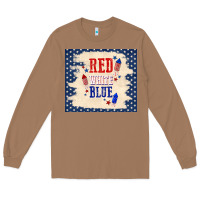 Toasted Coconut red white blue Long Sleeve Tee - TumblerDesignByShophia