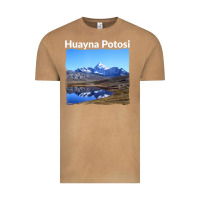 Vintage Camel Bolivia Huayna Potosi Mountain Andes Art Vintage Tee - trangStudio