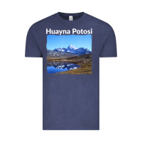 Vintage Denim Bolivia Huayna Potosi Mountain Andes Art Vintage Tee - trangStudio