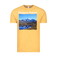 Vintage Mustard Bolivia Huayna Potosi Mountain Andes Art Vintage Tee - trangStudio