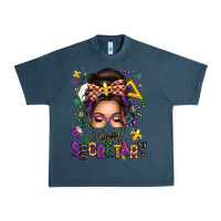Midnight Navy mardi gras school secretary caucasian messy bun Urban Heavy Tee - texasbilliewilder