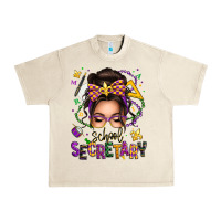 Sandshell mardi gras school secretary caucasian messy bun Urban Heavy Tee - texasbilliewilder