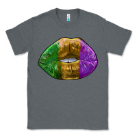 Charcoal Heather mardi gras kiss Classic Tee - RanaPortraitStore