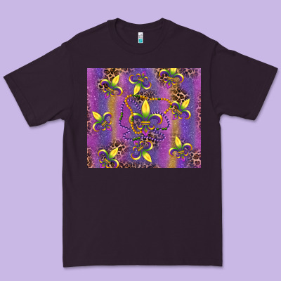 Mardi Gras Fleur De Lis Premium Tee Designed By Ranaportraitstore
