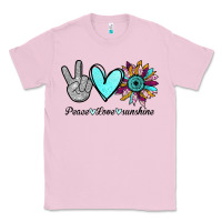 Bubblegum Pink Peace Love Sunshine Classic Tee - Bettercallsaul