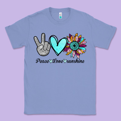 Peace Love Sunshine Classic Tee Designed By Bettercallsaul