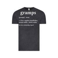Vintage Black Grandpa Gift for Gramps, Fathers Day Birthday Gift Idea Vintage Tee - trangStudio