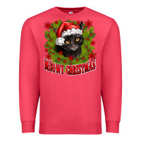 Cardinal meowy christmas Premium Sweatshirt - CowhideDigitalArt