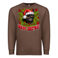 Chestnut meowy christmas Premium Sweatshirt - CowhideDigitalArt