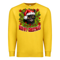 Lemon meowy christmas Premium Sweatshirt - CowhideDigitalArt