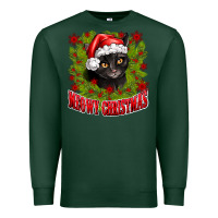 Sports Green meowy christmas Premium Sweatshirt - CowhideDigitalArt