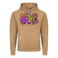 Vintage Camel Mardi Gras hearts Vintage Hoodie - NancyCooperArtShop