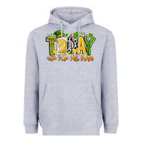 Heather Grey today we are all irish Heavyweight Hoodie - CowhideDigitalArt