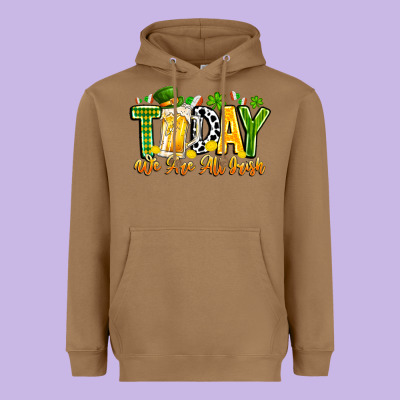 Today We Are All Irish Heavyweight Hoodie Designed By Cowhidedigitalart