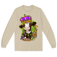 Mushroom Mardi Gras Cow Long Sleeve Tee - HowdyJamesFarm