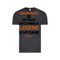Vintage Black Grandaddy Is My Name Becoming A Legend Is My Game Vintage Tee - Bettercallsaul