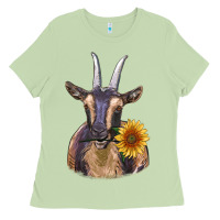 Matcha dark goat Ladies Tee - RanaPortraitStore