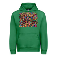 Emerald leopard with multiple color glitters Urban Hoodie - Artiststas
