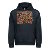 Navy leopard with multiple color glitters Urban Hoodie - Artiststas