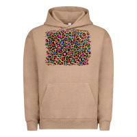 Pigment Burro leopard with multiple color glitters Urban Hoodie - Artiststas