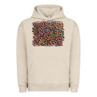 Pigment French Oak leopard with multiple color glitters Urban Hoodie - Artiststas