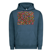Pigment Midnight Navy leopard with multiple color glitters Urban Hoodie - Artiststas