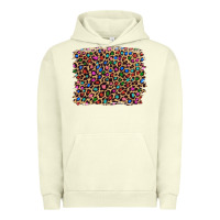 Pigment Pistachio leopard with multiple color glitters Urban Hoodie - Artiststas